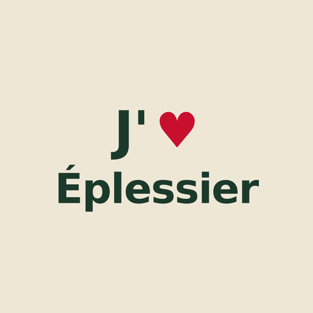Tote bag personnalisé Éplessier — design J'aime Éplessier