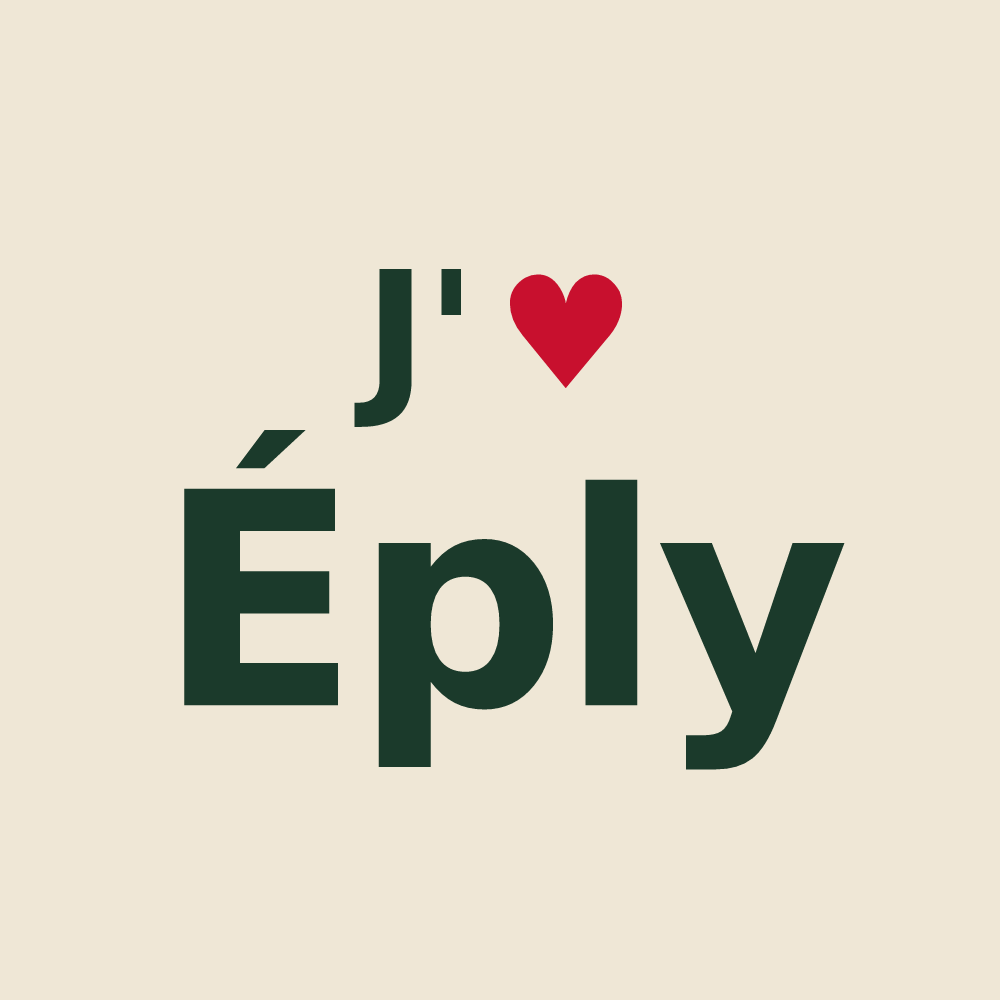 Tote bag personnalisé Éply — design J'aime Éply