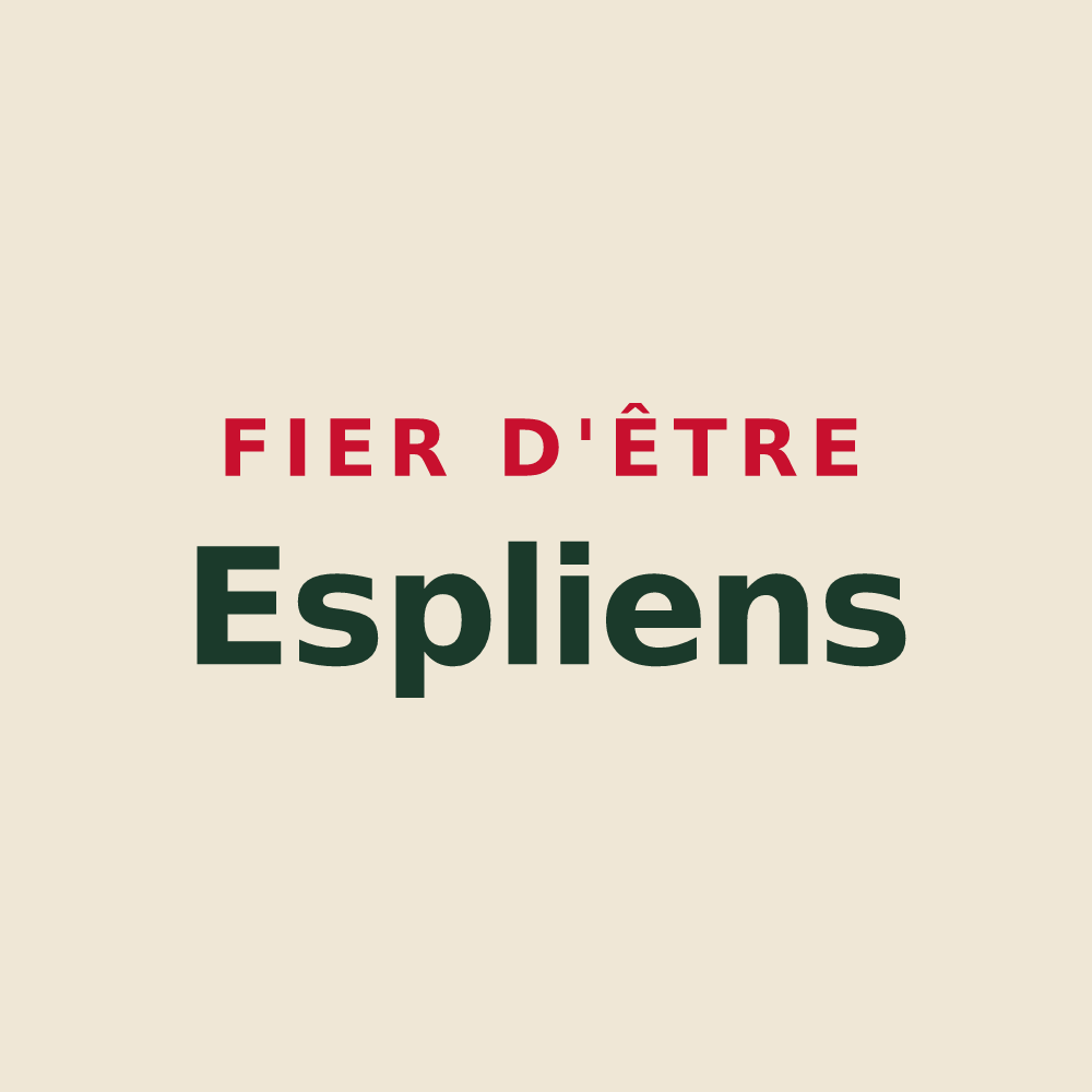 Tote bag « Fier d'être Espliens » — design pour Éply