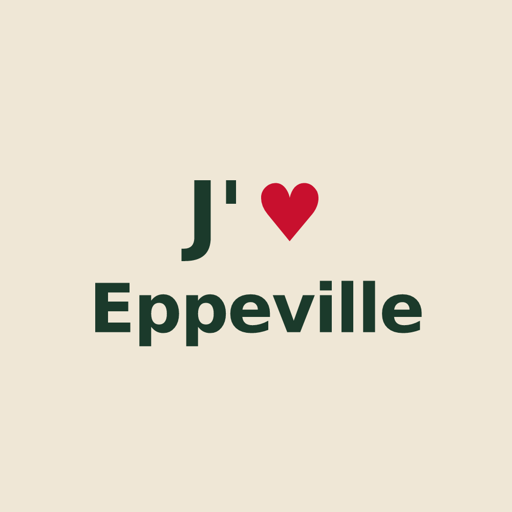 Tote bag personnalisé Eppeville — design J'aime Eppeville