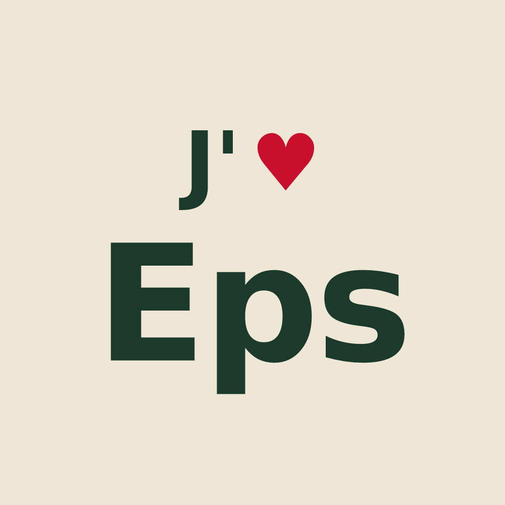 Tote bag personnalisé Eps — design J'aime Eps
