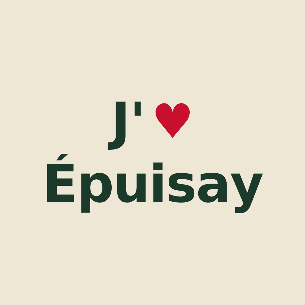 Tote bag personnalisé Épuisay — design J'aime Épuisay