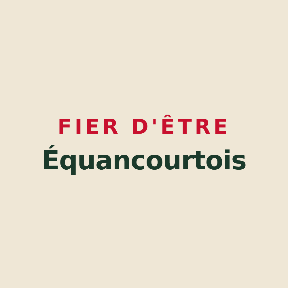 Tote bag « Fier d'être Équancourtois » — design pour Équancourt