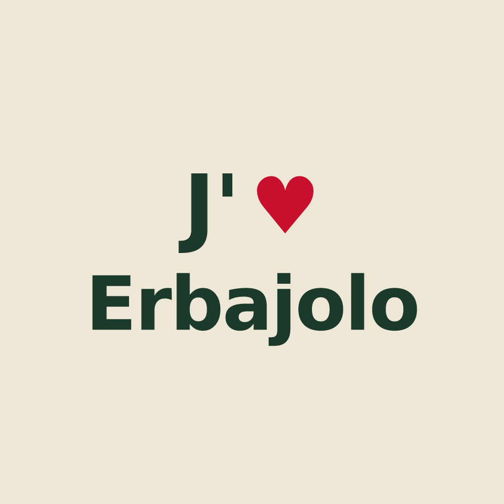 Tote bag personnalisé Erbajolo — design J'aime Erbajolo