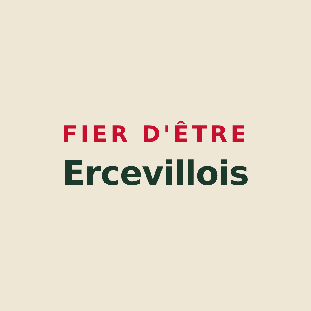 Tote bag « Fier d'être Ercevillois » — design pour Erceville