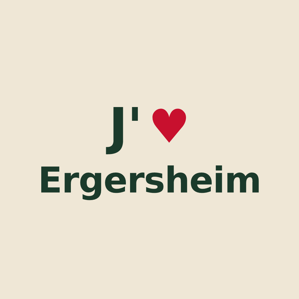 Tote bag personnalisé Ergersheim — design J'aime Ergersheim