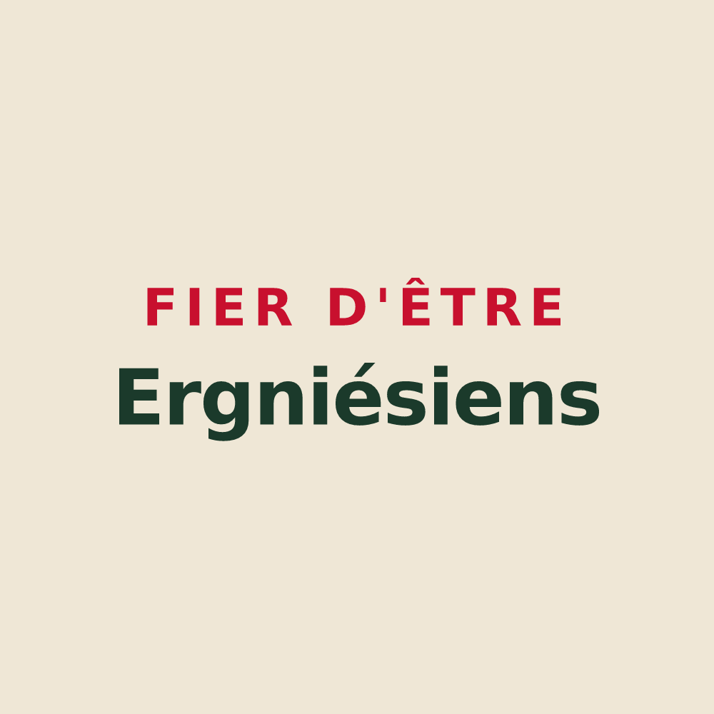 Tote bag « Fier d'être Ergniésiens » — design pour Ergnies