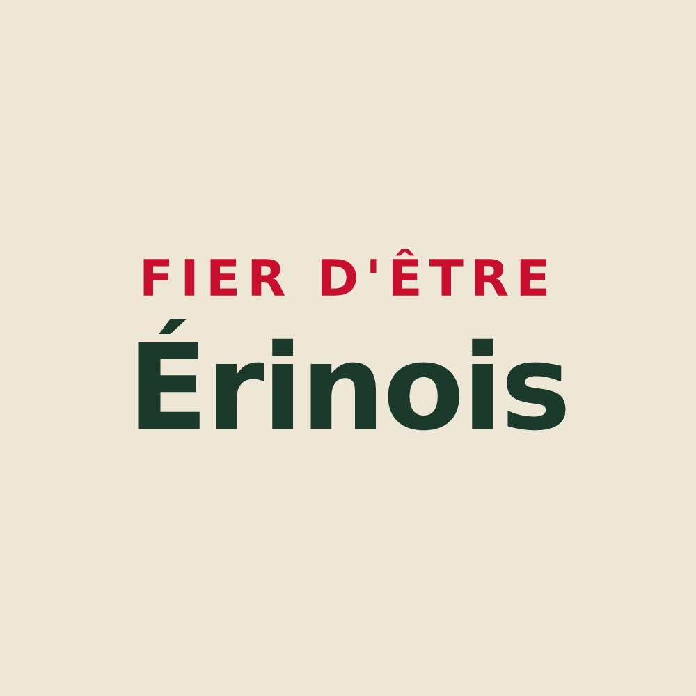 Tote bag « Fier d'être Érinois » — design pour Érin