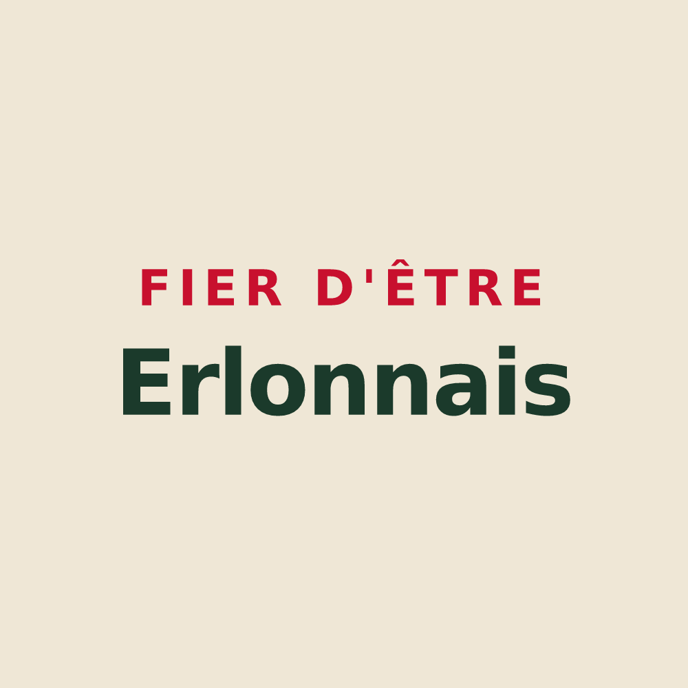 Tote bag « Fier d'être Erlonnais » — design pour Erlon