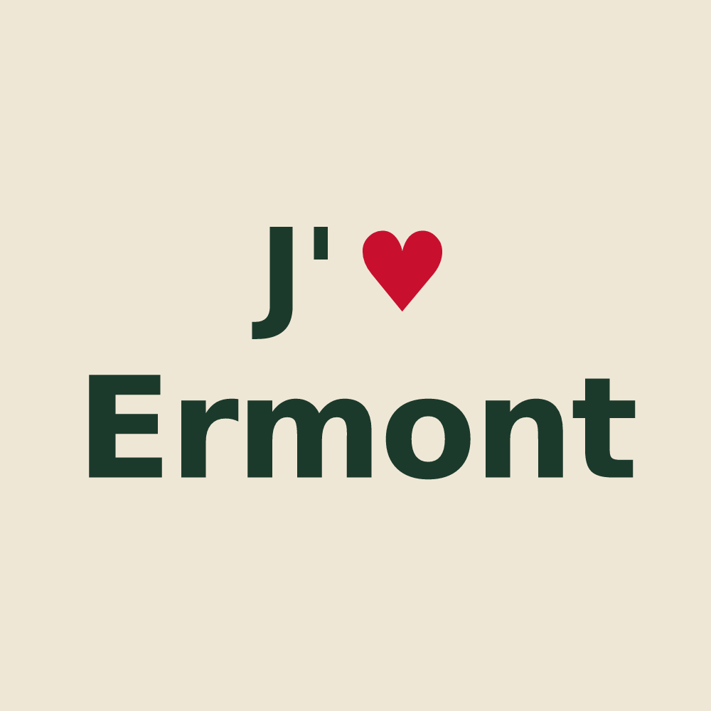 Tote bag personnalisé Ermont — design J'aime Ermont