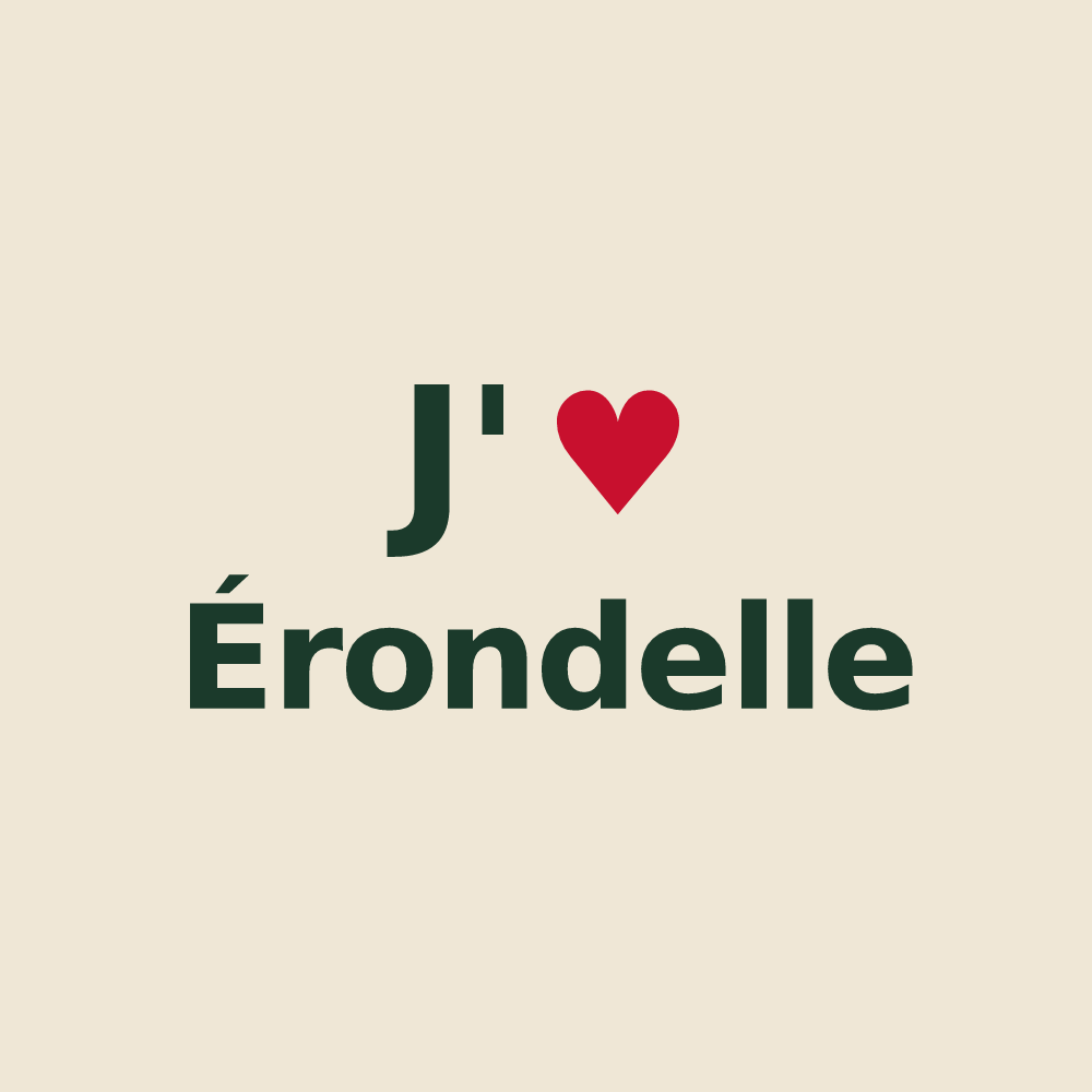 Tote bag personnalisé Érondelle — design J'aime Érondelle