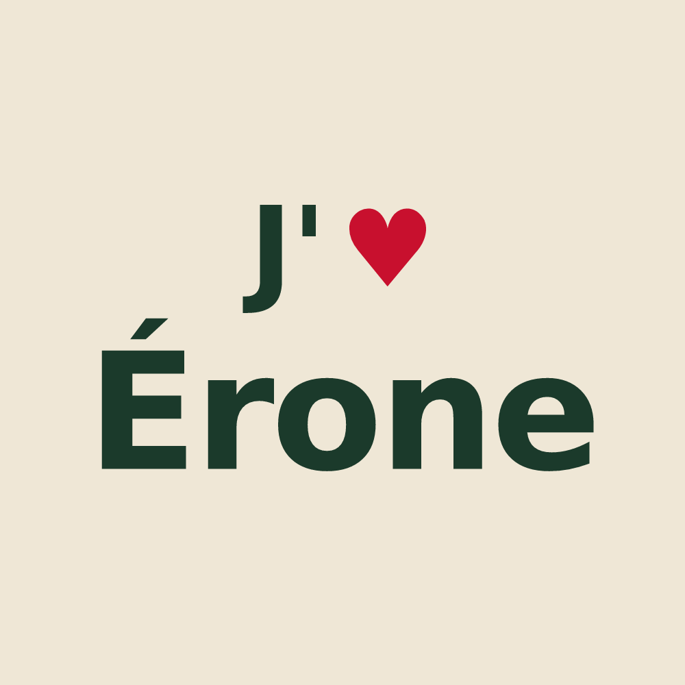 Tote bag personnalisé Érone — design J'aime Érone