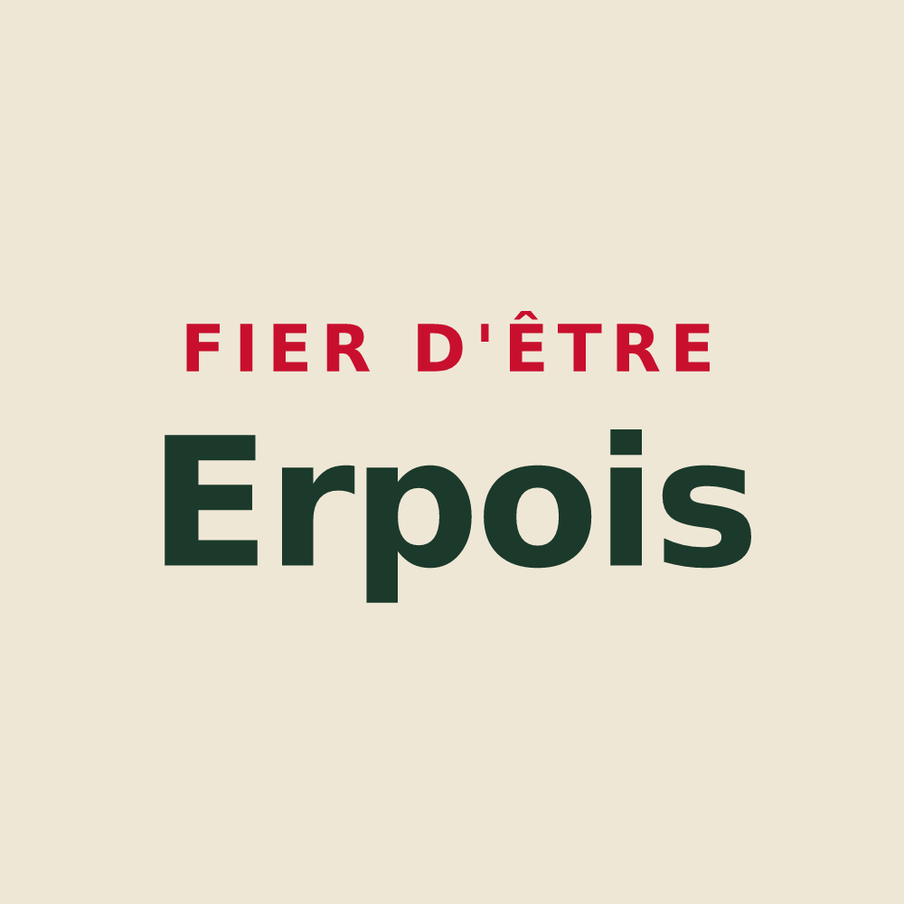 Tote bag « Fier d'être Erpois » — design pour Erp