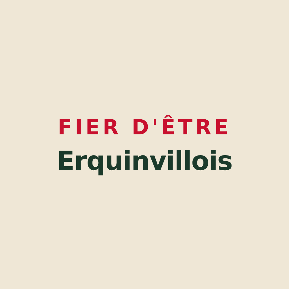 Tote bag « Fier d'être Erquinvillois » — design pour Erquinvillers