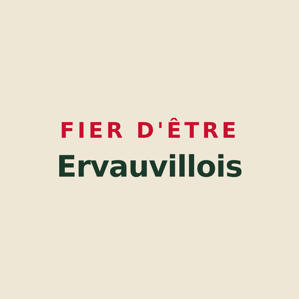 Tote bag « Fier d'être Ervauvillois » — design pour Ervauville