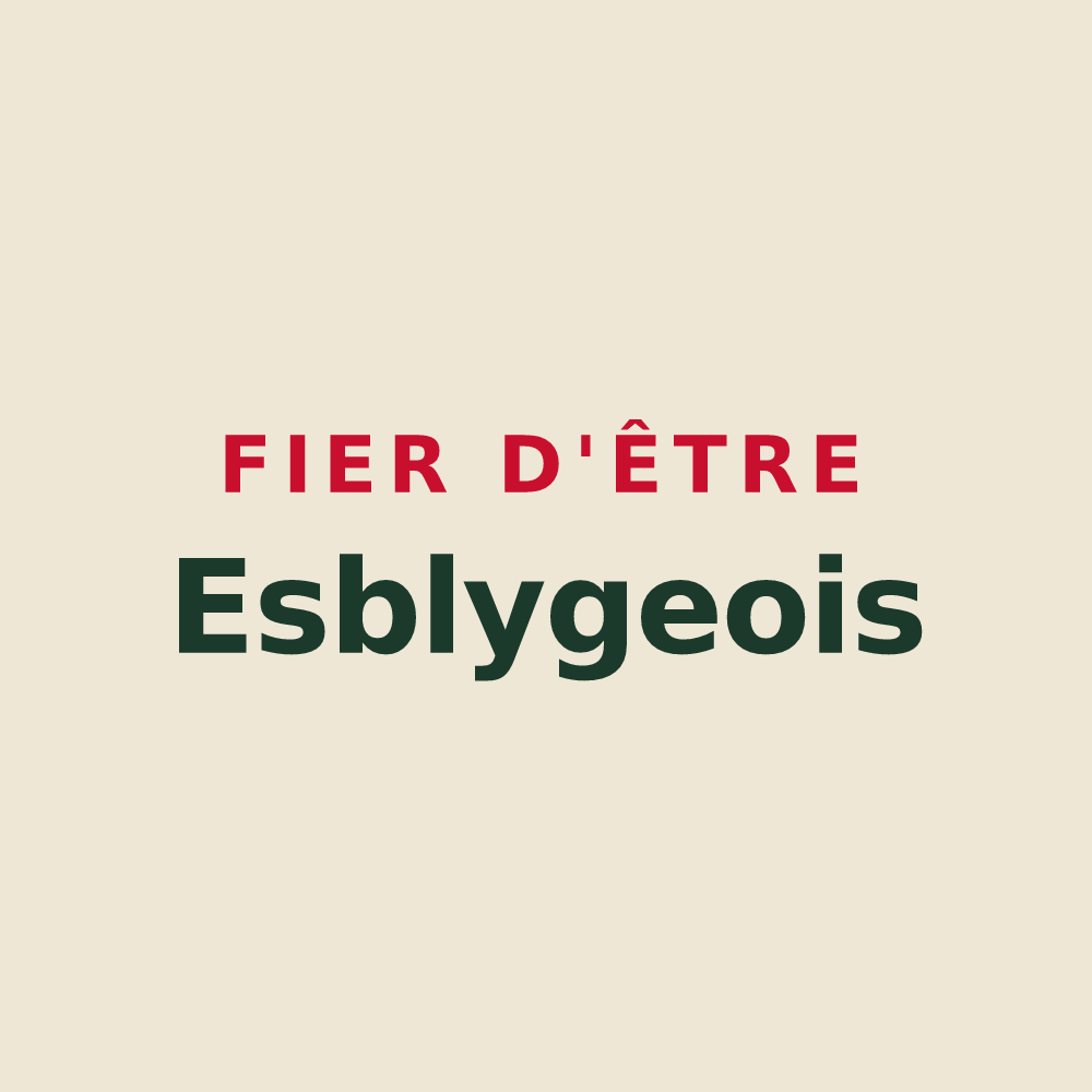 Tote bag « Fier d'être Esblygeois » — design pour Esbly