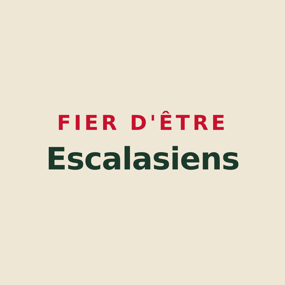 Tote bag « Fier d'être Escalasiens » — design pour Escala