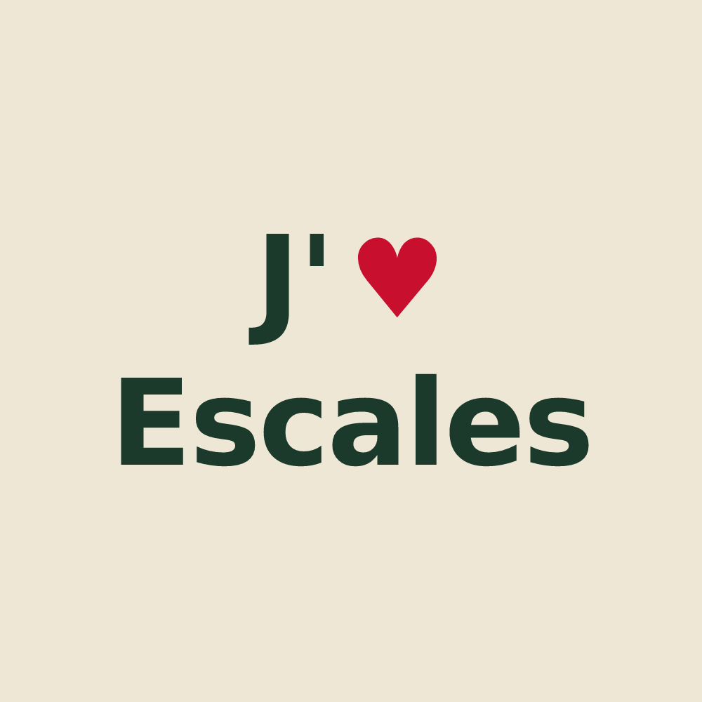 Tote bag personnalisé Escales — design J'aime Escales