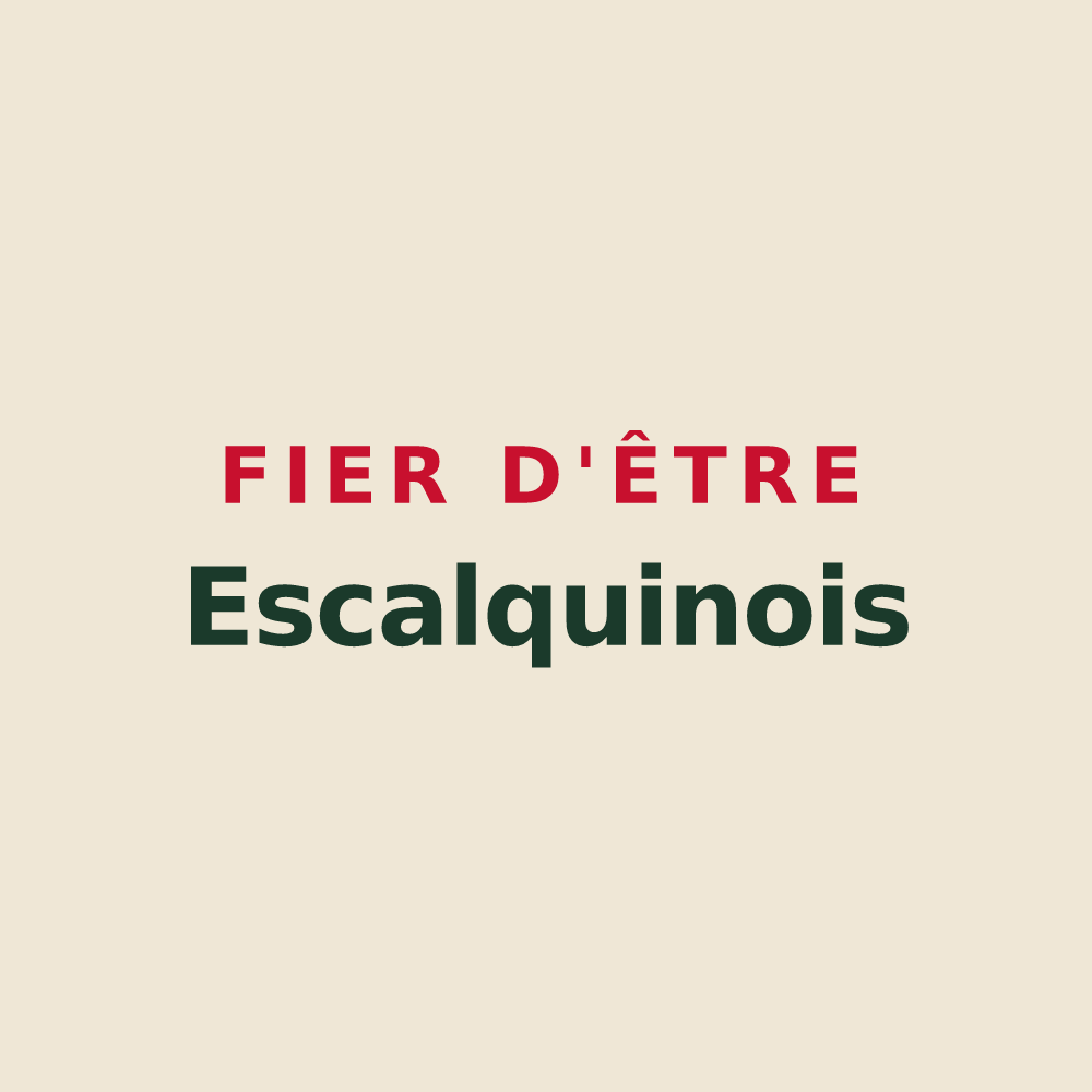 Tote bag « Fier d'être Escalquinois » — design pour Escalquens