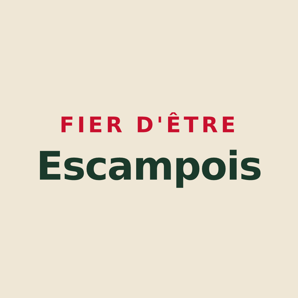 Tote bag « Fier d'être Escampois » — design pour Escamps