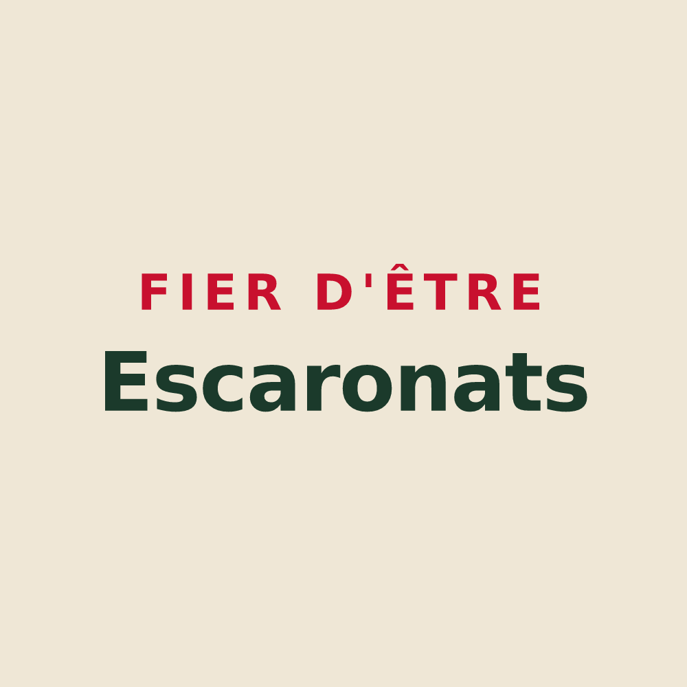 Tote bag « Fier d'être Escaronats » — design pour Escaro