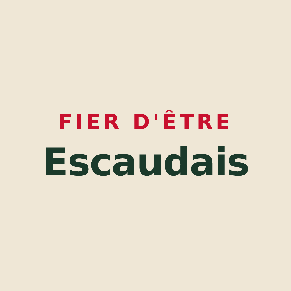 Tote bag « Fier d'être Escaudais » — design pour Escaudes