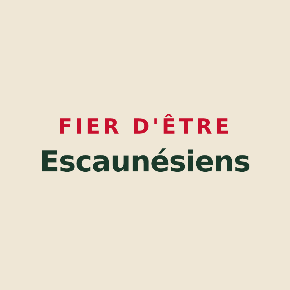 Tote bag « Fier d'être Escaunésiens » — design pour Escaunets