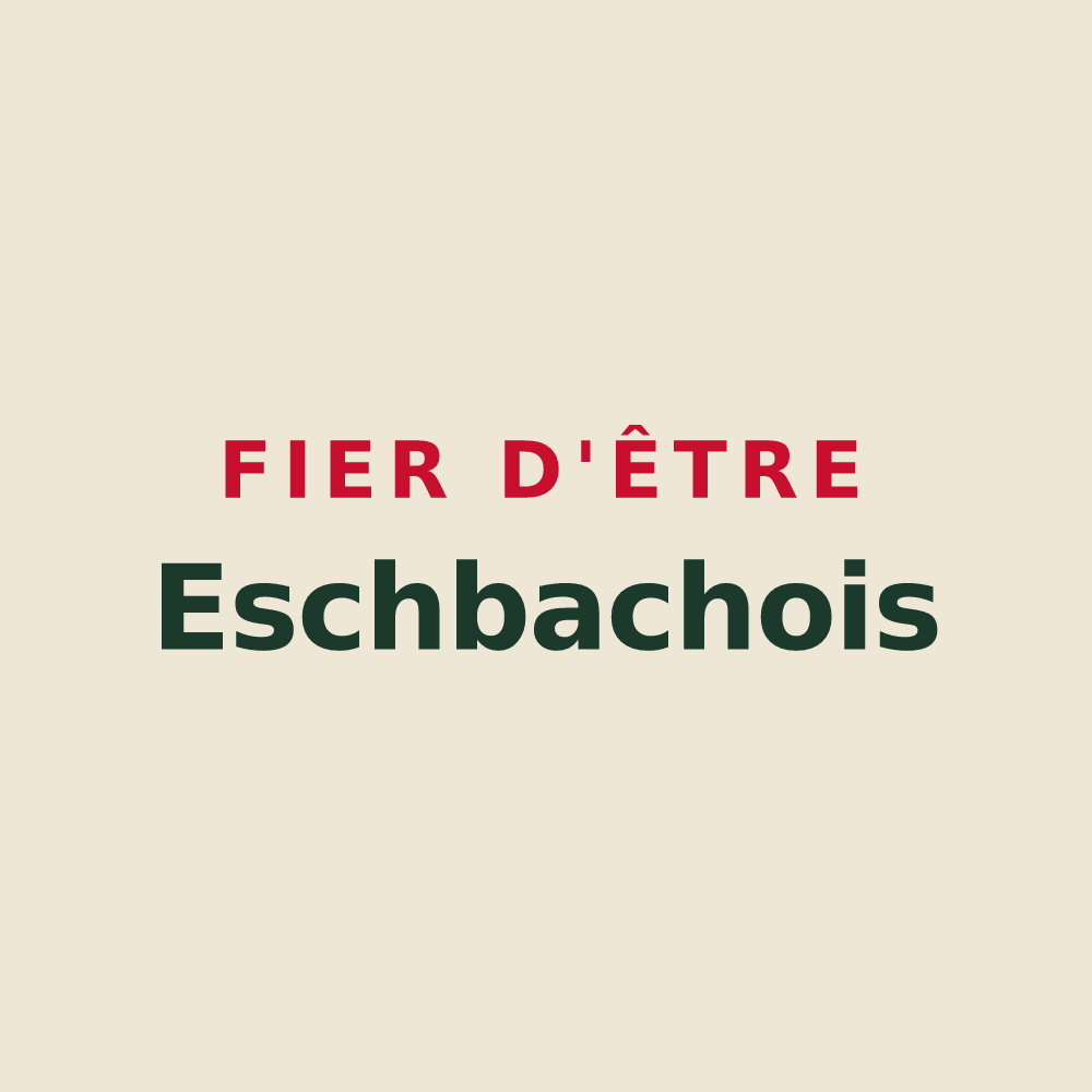 Tote bag « Fier d'être Eschbachois » — design pour Eschbach