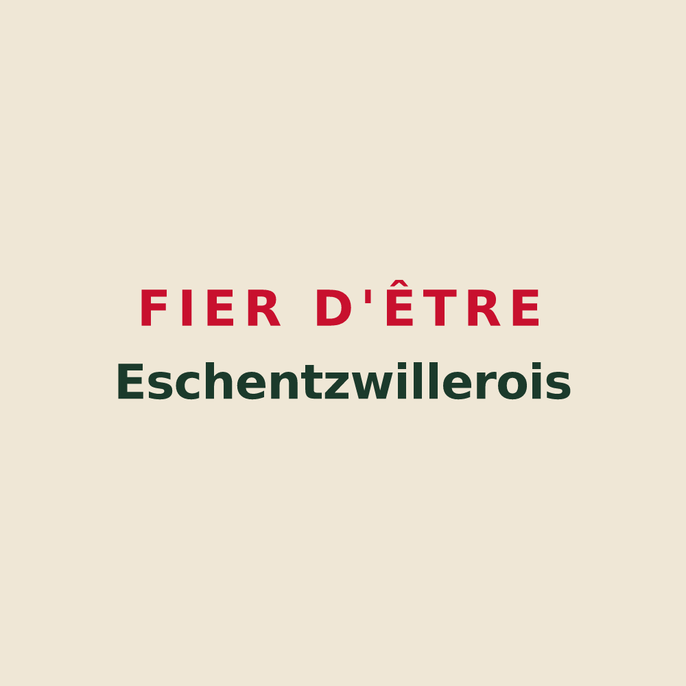 Tote bag « Fier d'être Eschentzwillerois » — design pour Eschentzwiller