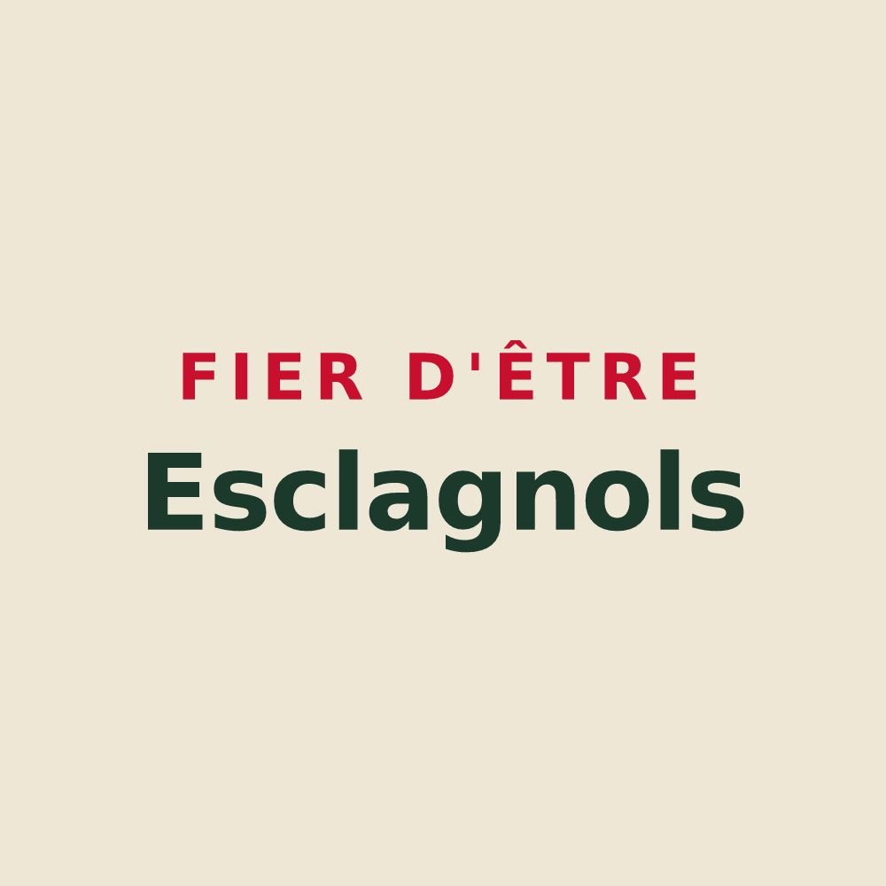Tote bag « Fier d'être Esclagnols » — design pour Esclagne