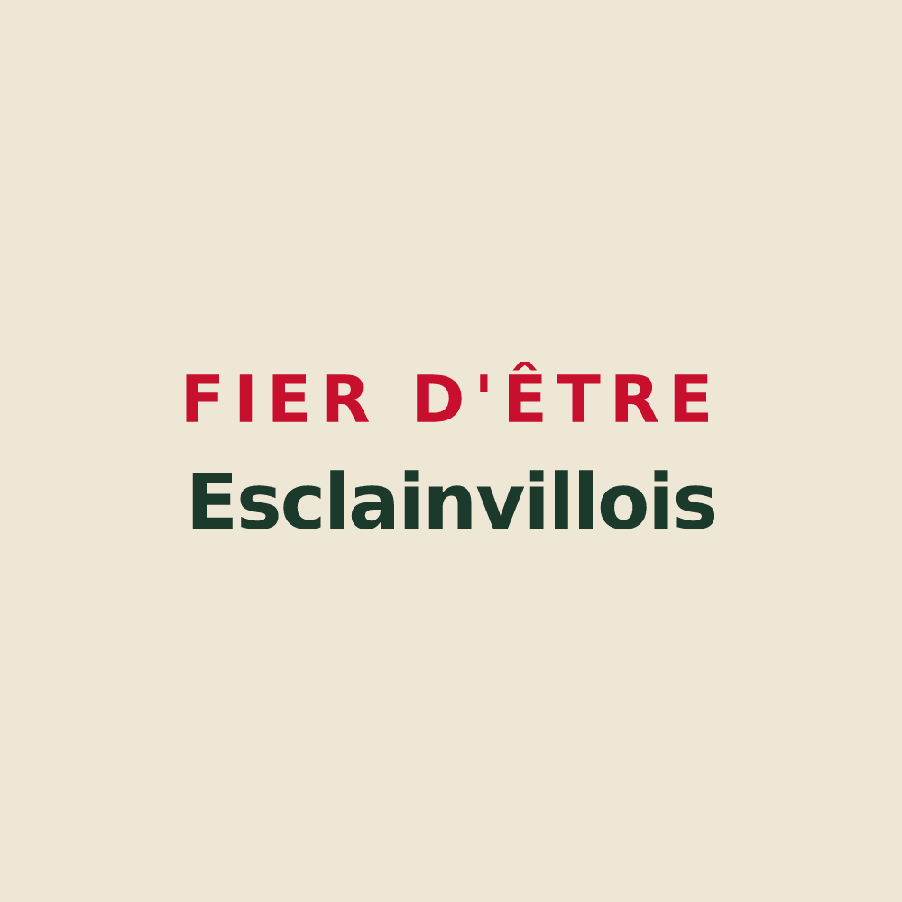 Tote bag « Fier d'être Esclainvillois » — design pour Esclainvillers