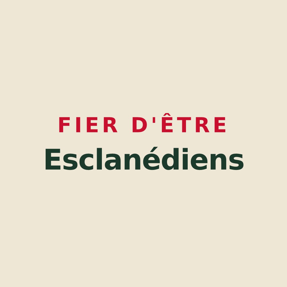 Tote bag « Fier d'être Esclanédiens » — design pour Esclanèdes