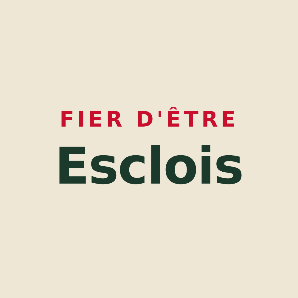 Tote bag « Fier d'être Esclois » — design pour Escles-Saint-Pierre