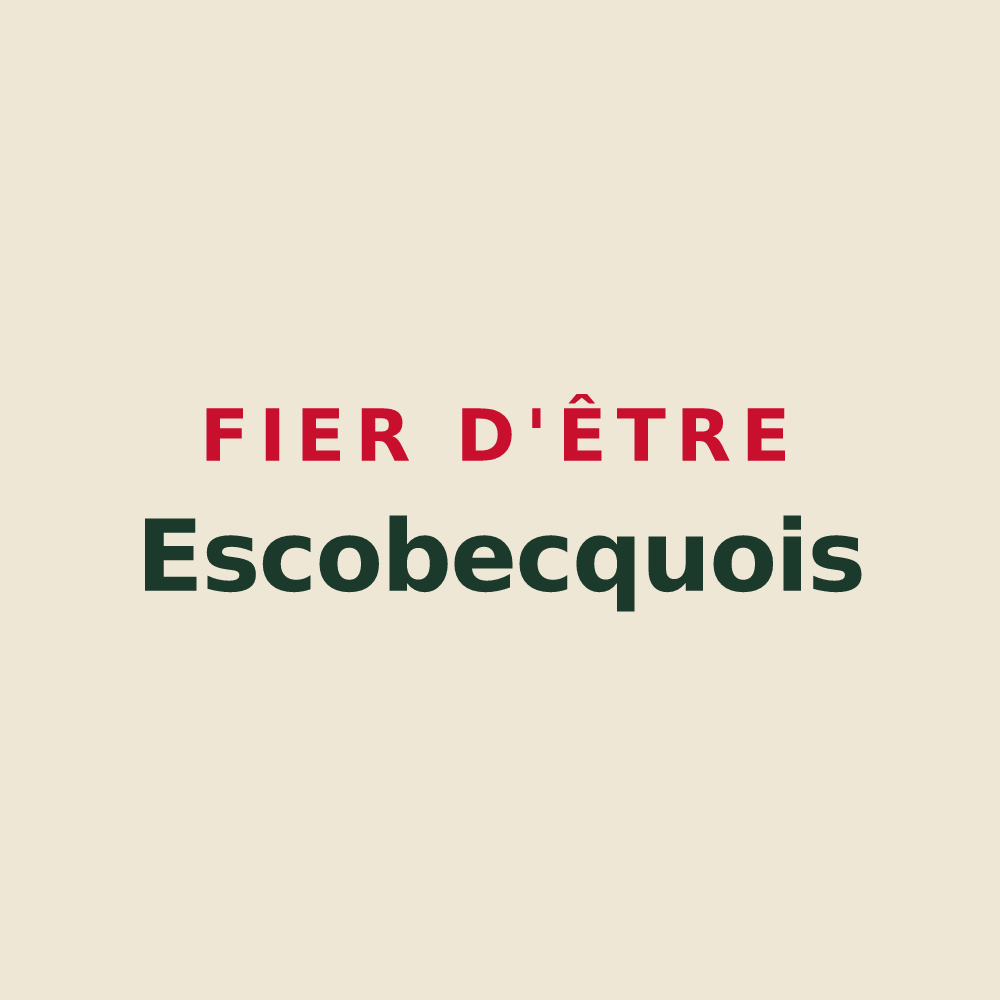 Tote bag « Fier d'être Escobecquois » — design pour Escobecques