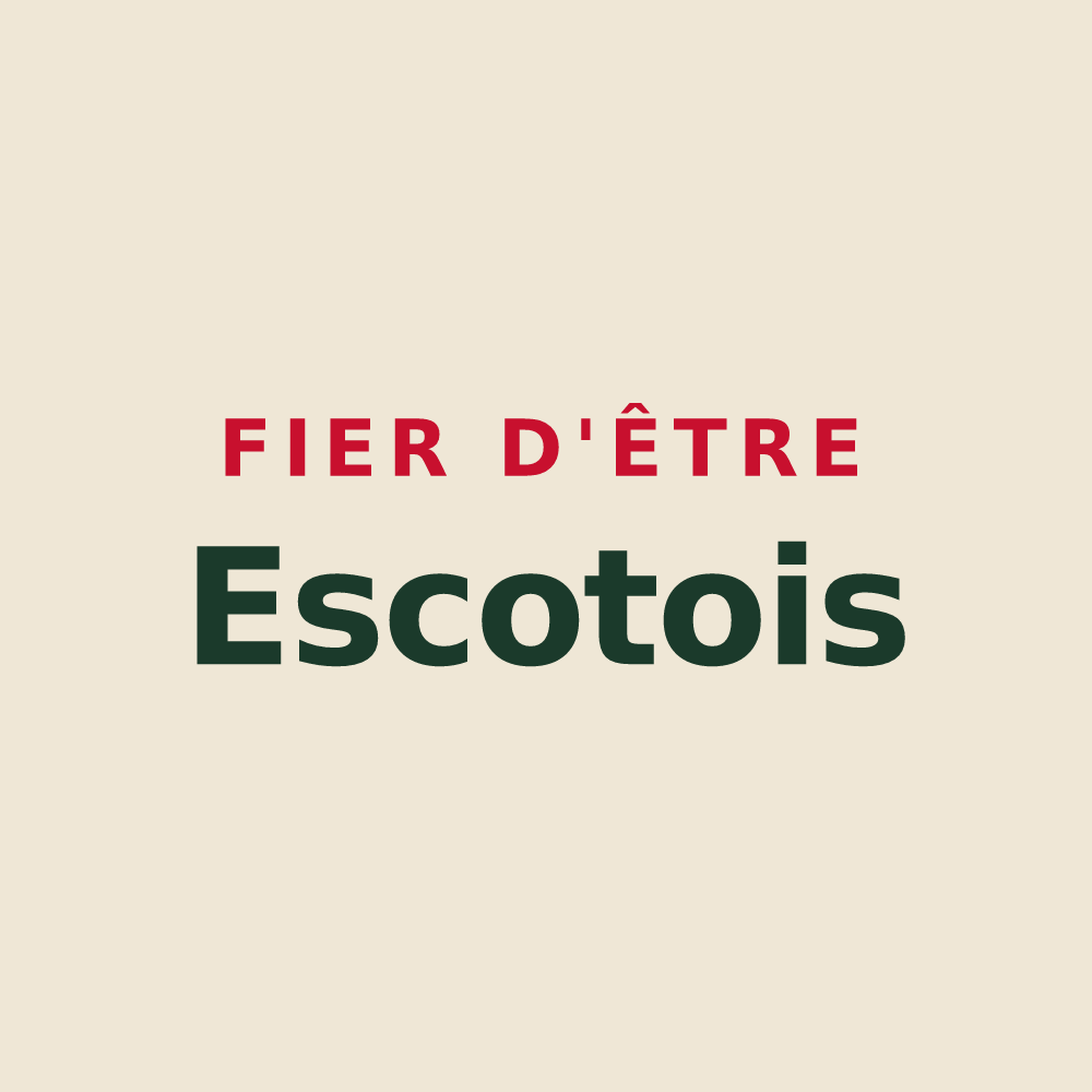 Tote bag « Fier d'être Escotois » — design pour Escots