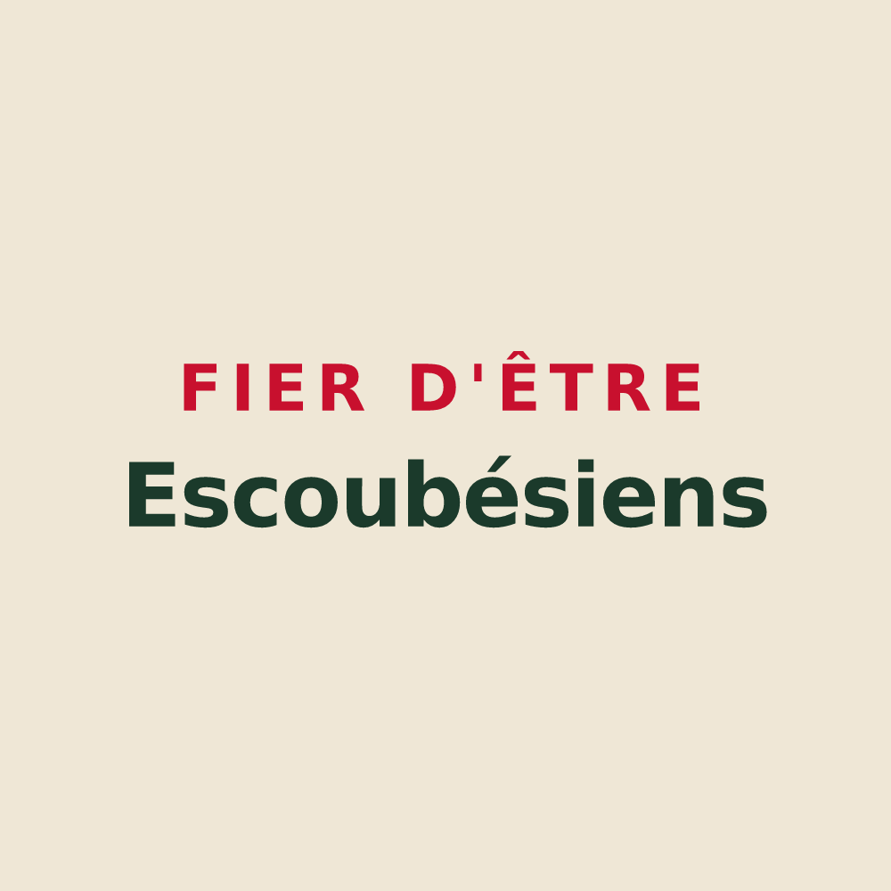 Tote bag « Fier d'être Escoubésiens » — design pour Escoubès-Pouts
