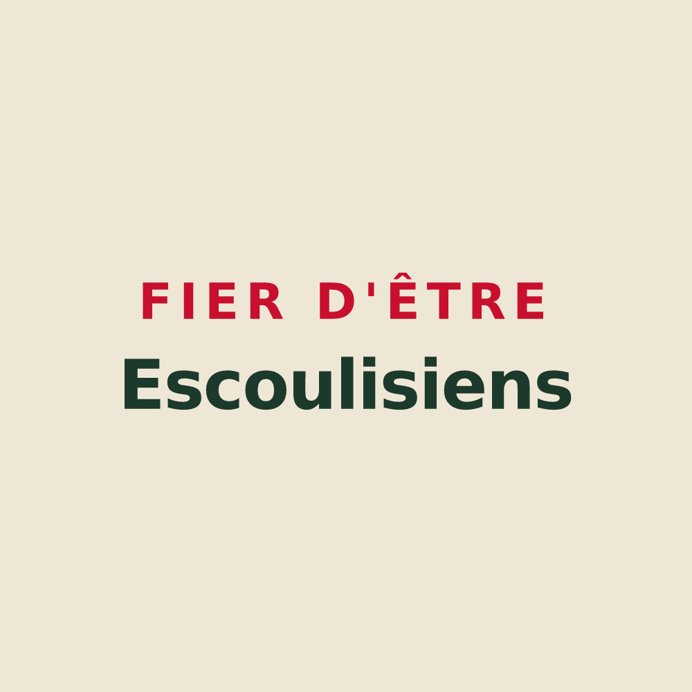 Tote bag « Fier d'être Escoulisiens » — design pour Escoulis