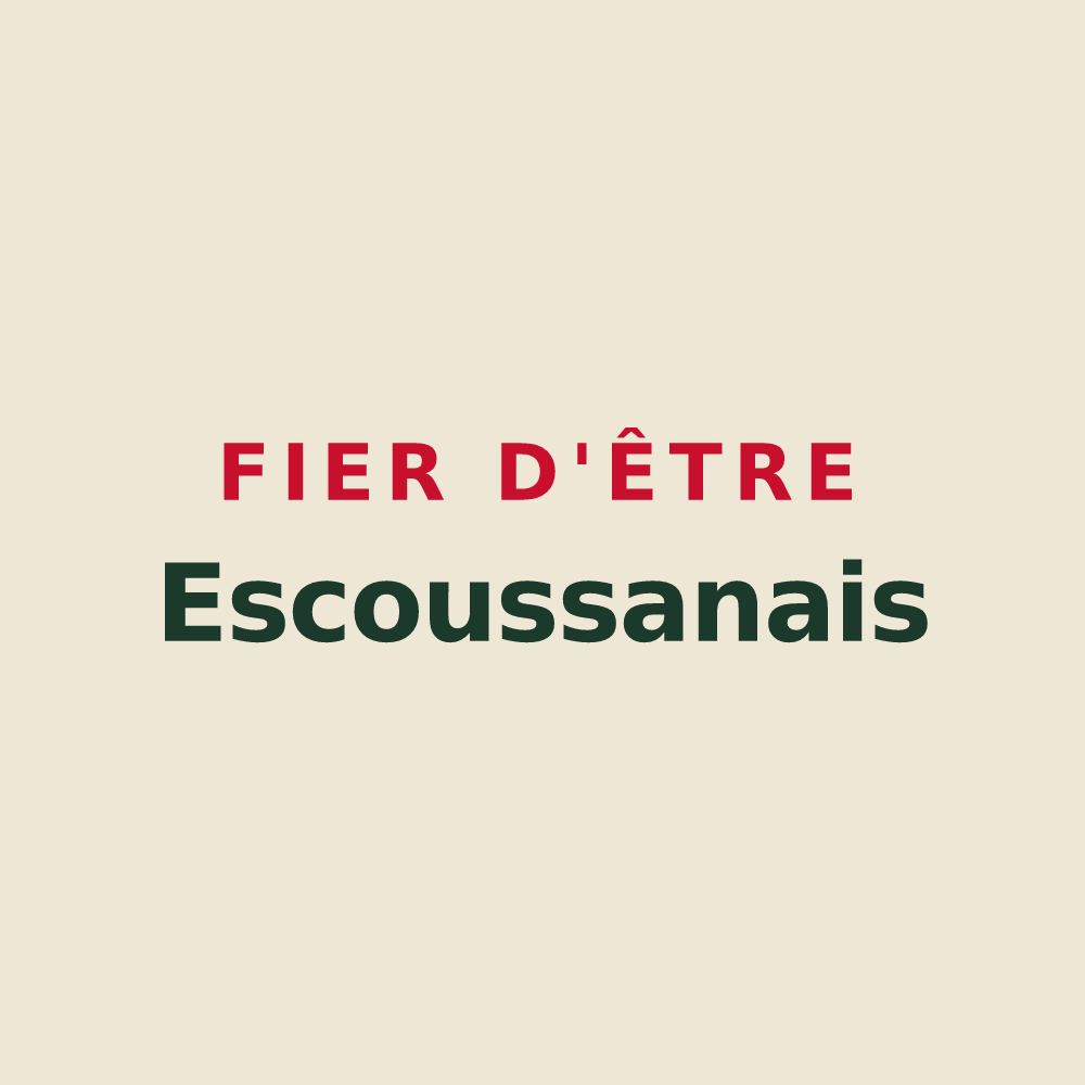 Tote bag « Fier d'être Escoussanais » — design pour Escoussans