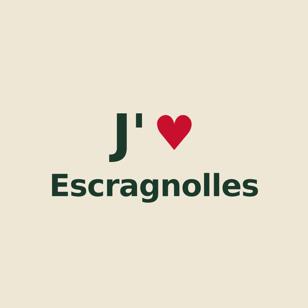 Tote bag personnalisé Escragnolles — design J'aime Escragnolles