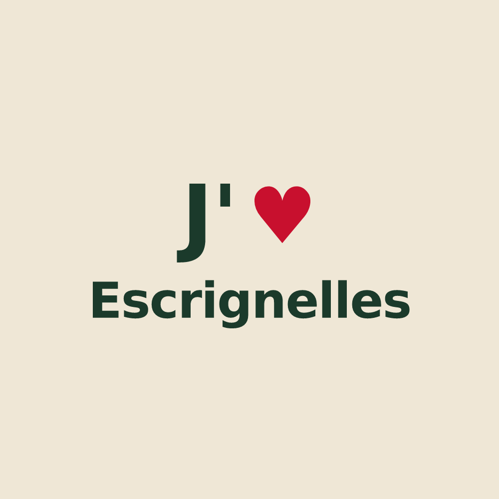 Tote bag personnalisé Escrignelles — design J'aime Escrignelles