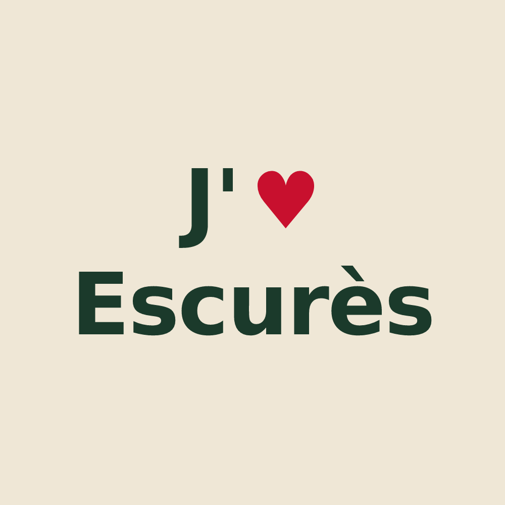 Tote bag personnalisé Escurès — design J'aime Escurès