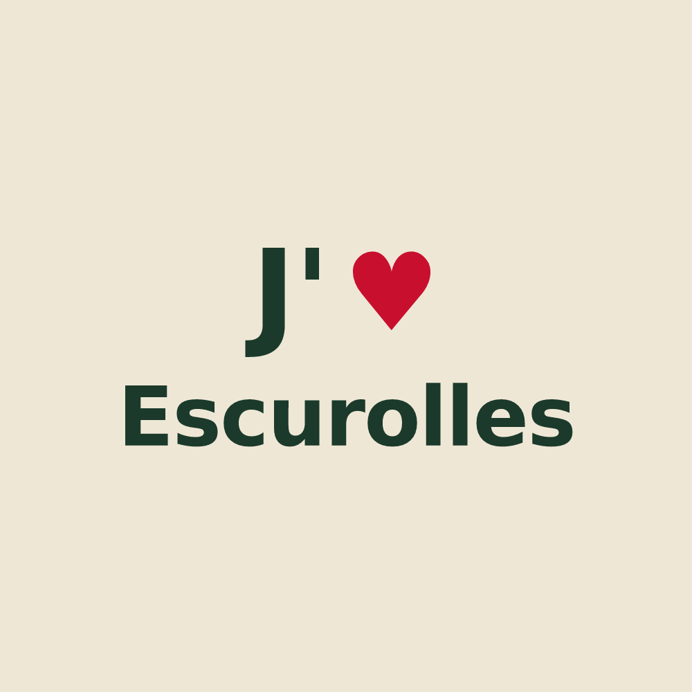 Tote bag personnalisé Escurolles — design J'aime Escurolles