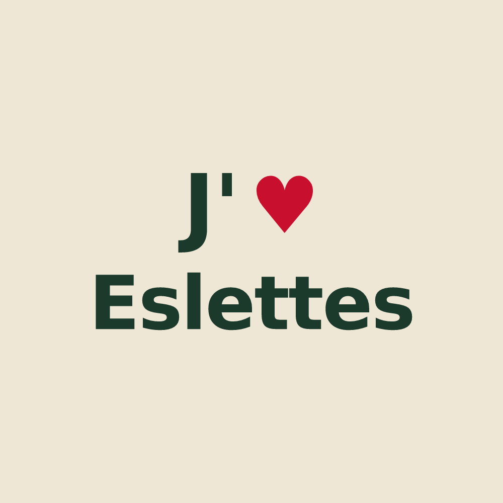 Tote bag personnalisé Eslettes — design J'aime Eslettes