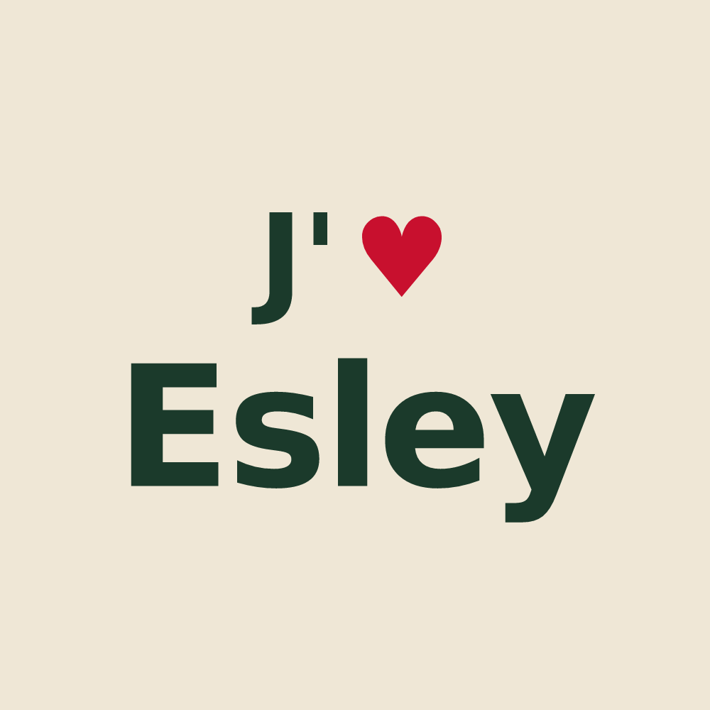 Tote bag personnalisé Esley — design J'aime Esley