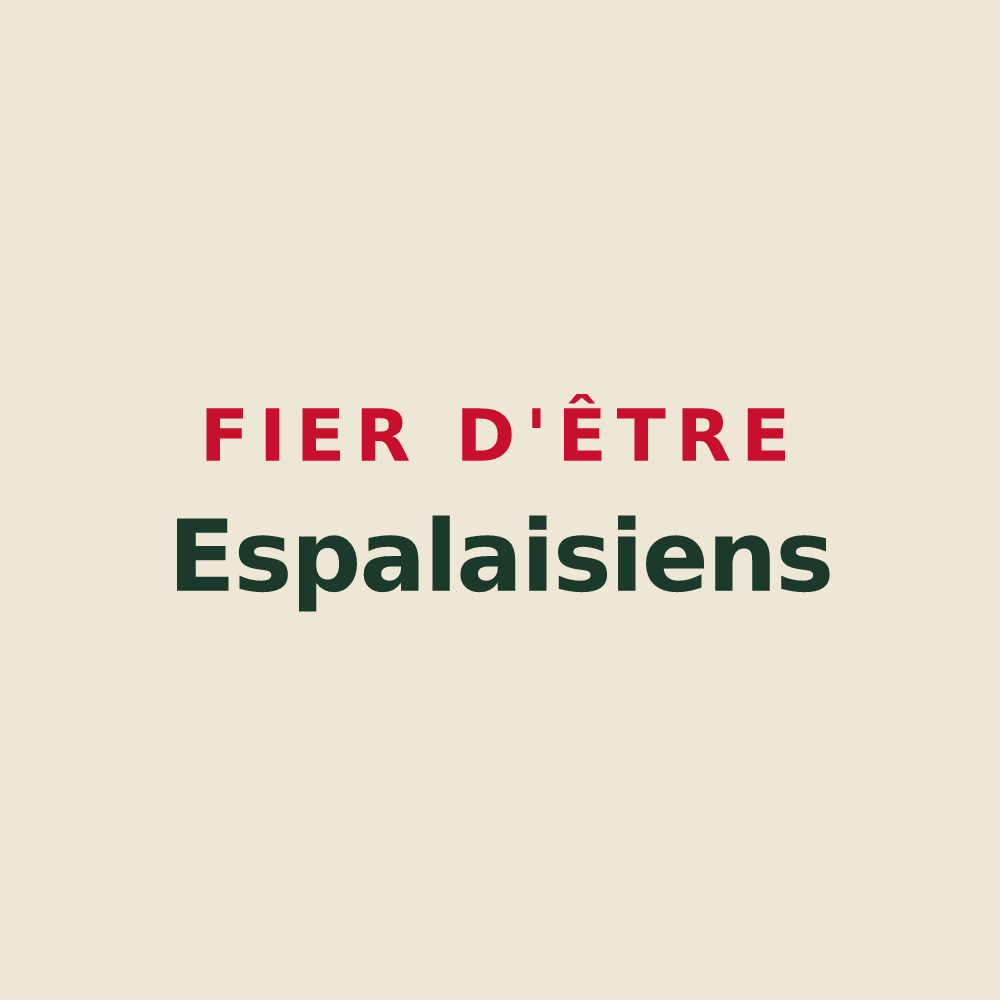 Tote bag « Fier d'être Espalaisiens » — design pour Espalais