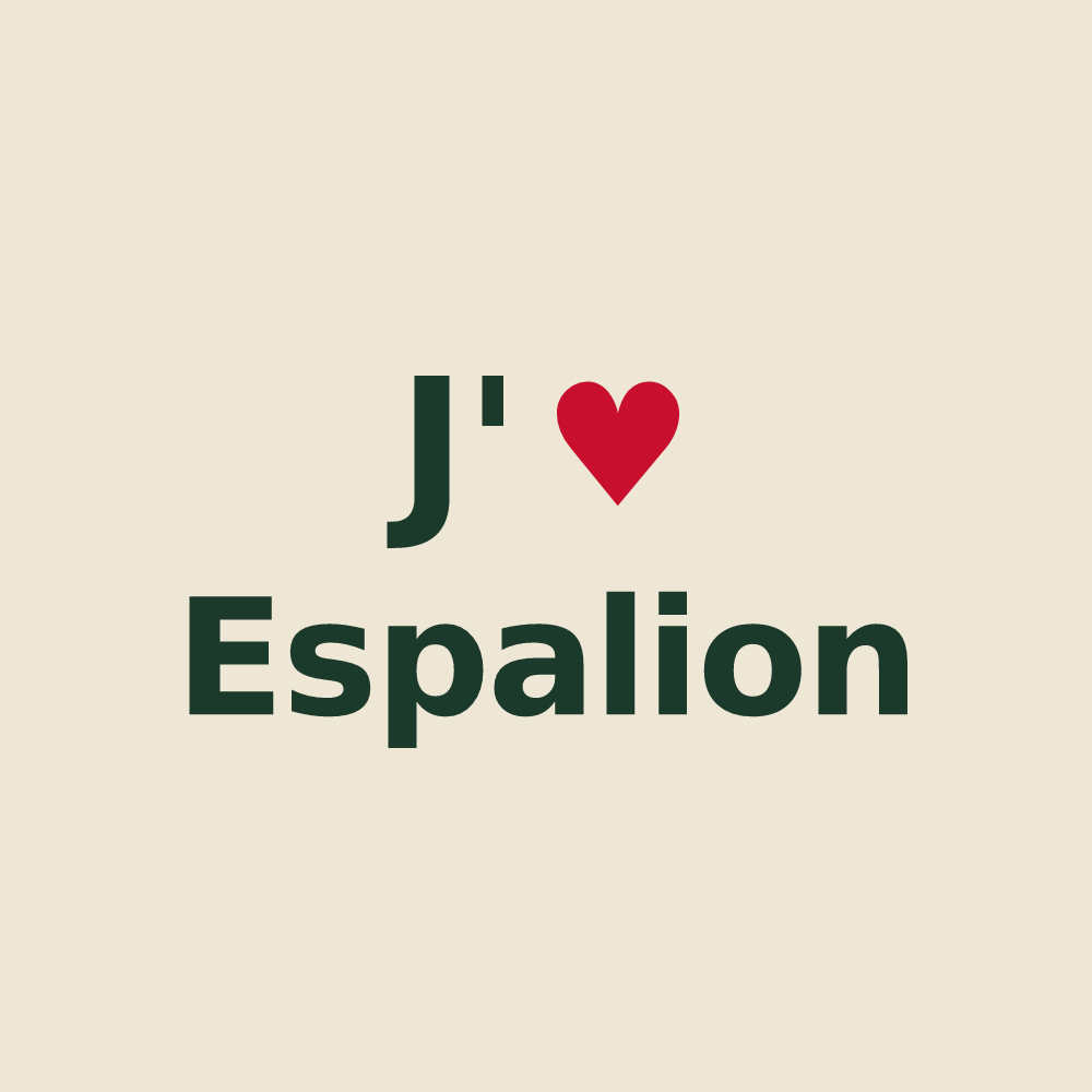 Tote bag personnalisé Espalion — design J'aime Espalion