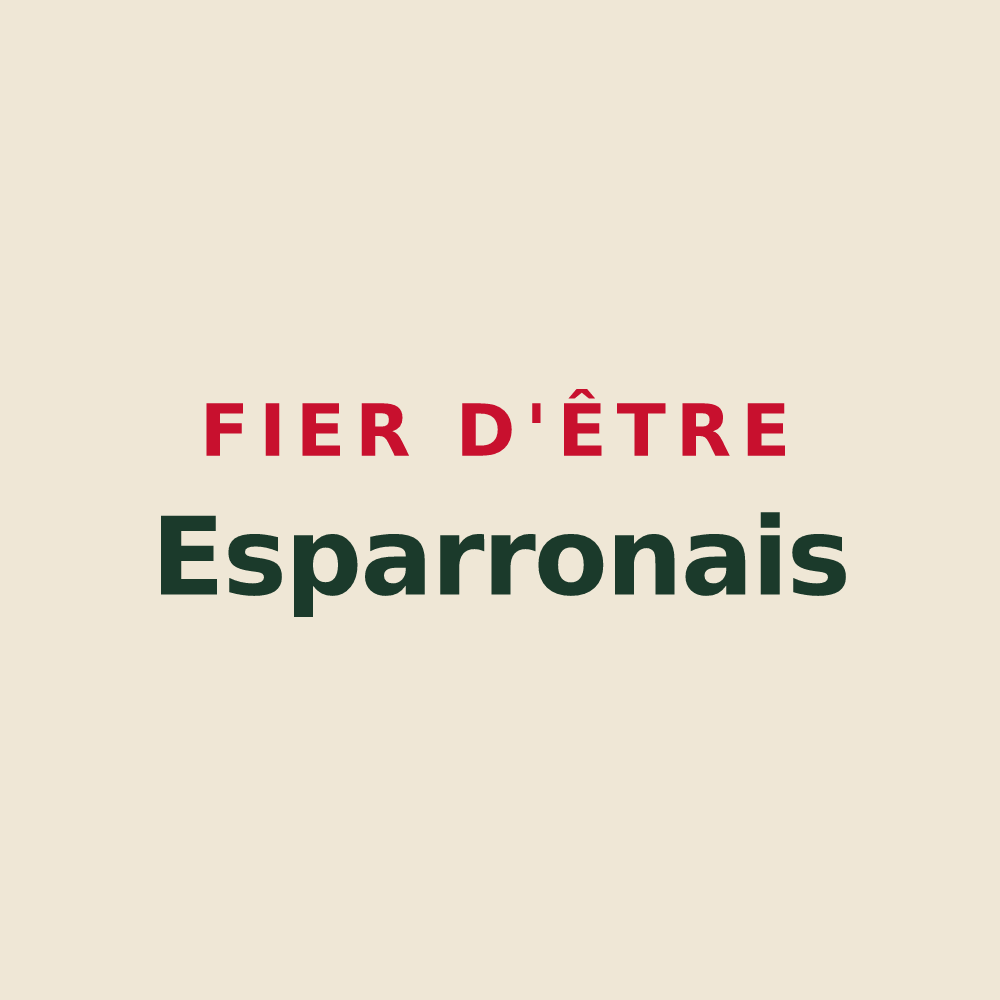 Tote bag « Fier d'être Esparronais » — design pour Esparron