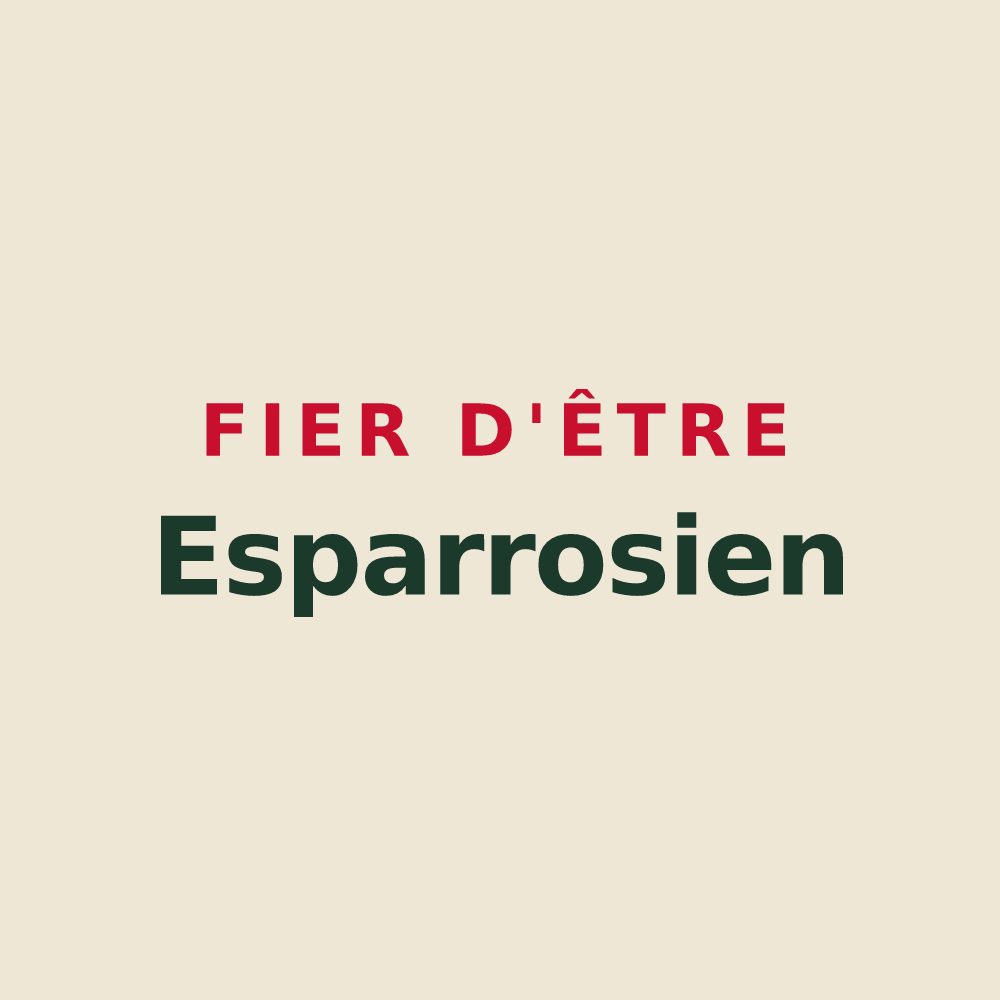 Tote bag « Fier d'être Esparrosien » — design pour Esparros