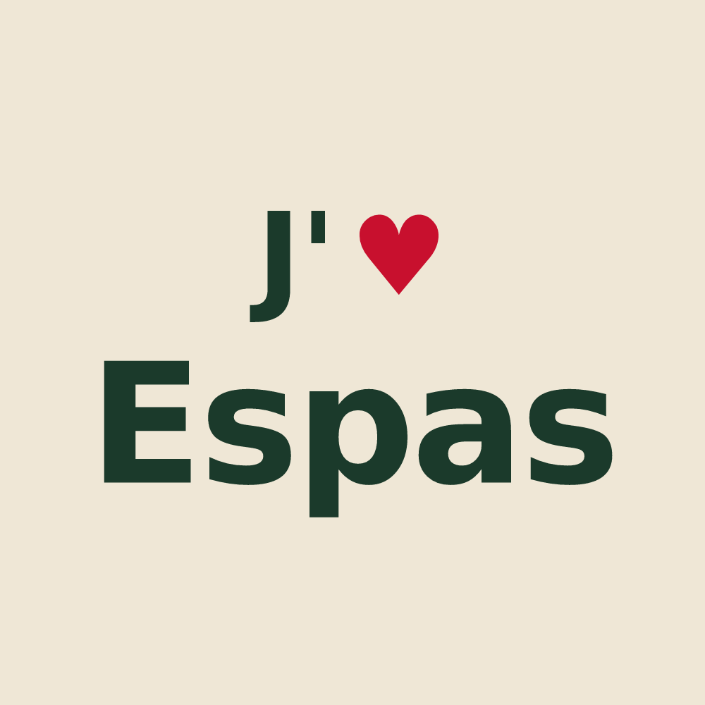 Tote bag personnalisé Espas — design J'aime Espas