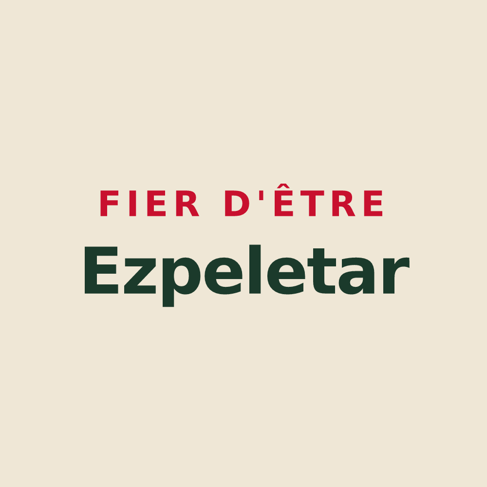 Tote bag « Fier d'être Ezpeletar » — design pour Espelette
